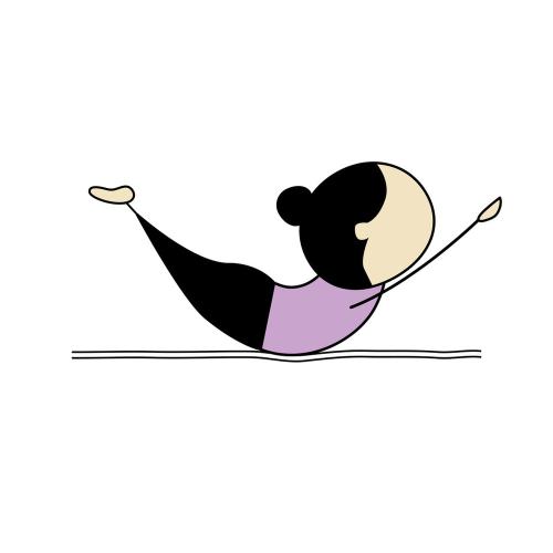 瑜伽小人图 漫画图片
